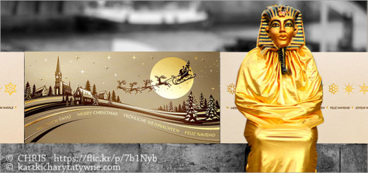 kartki złocone plakat